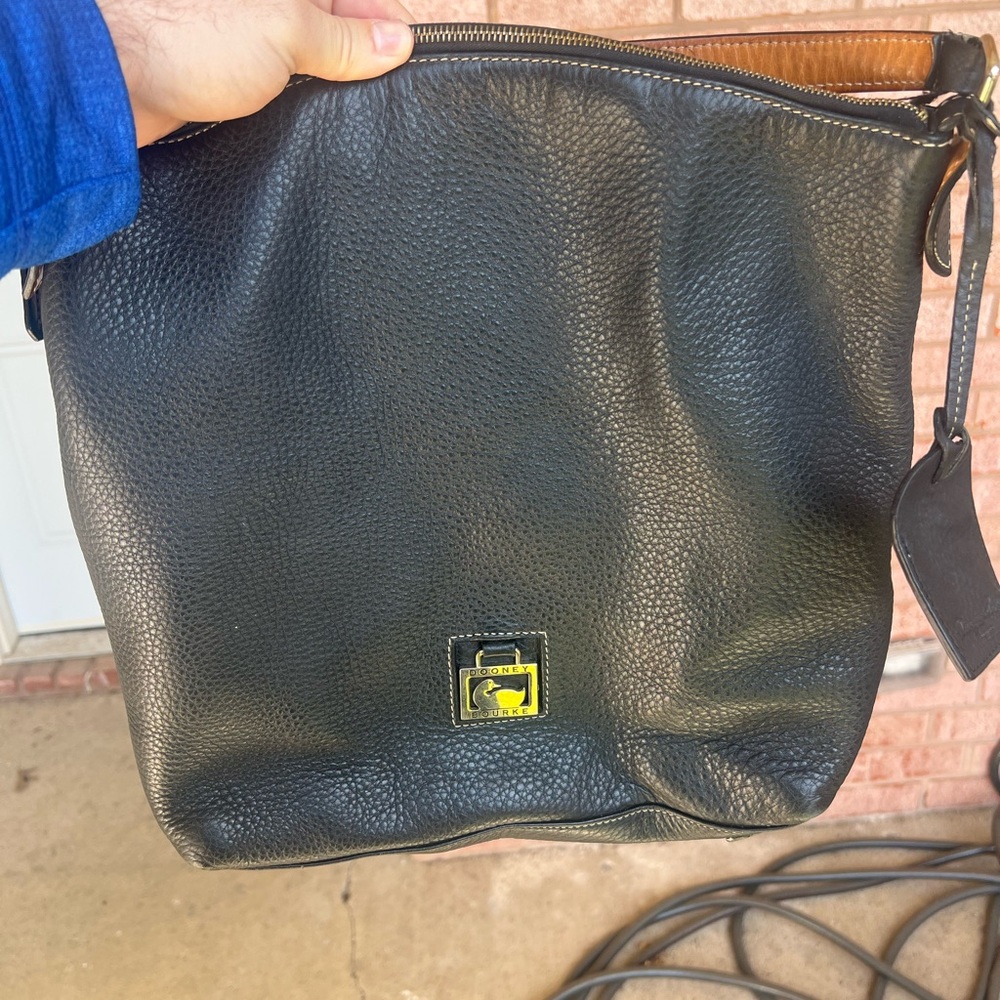 Dooney & Bourke Black Portofino North/South Sac